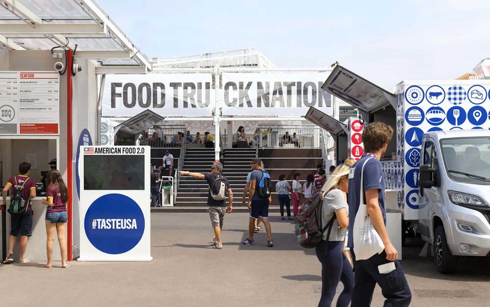 Food Truck Nation Pavilion, EXPO 2015, Milan
